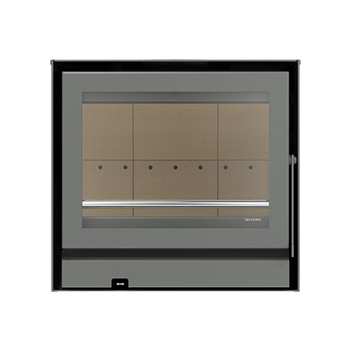 Recuperador calor lenha ar Solzaima Siena Eco 60 cinza Recuperador calor lenha ar Solzaima Siena Eco 60 cinza