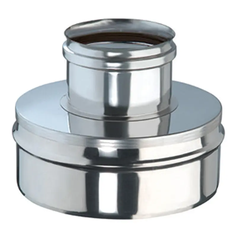 Redução parede simples inox rígido Expo Inox 250 x 200 mm