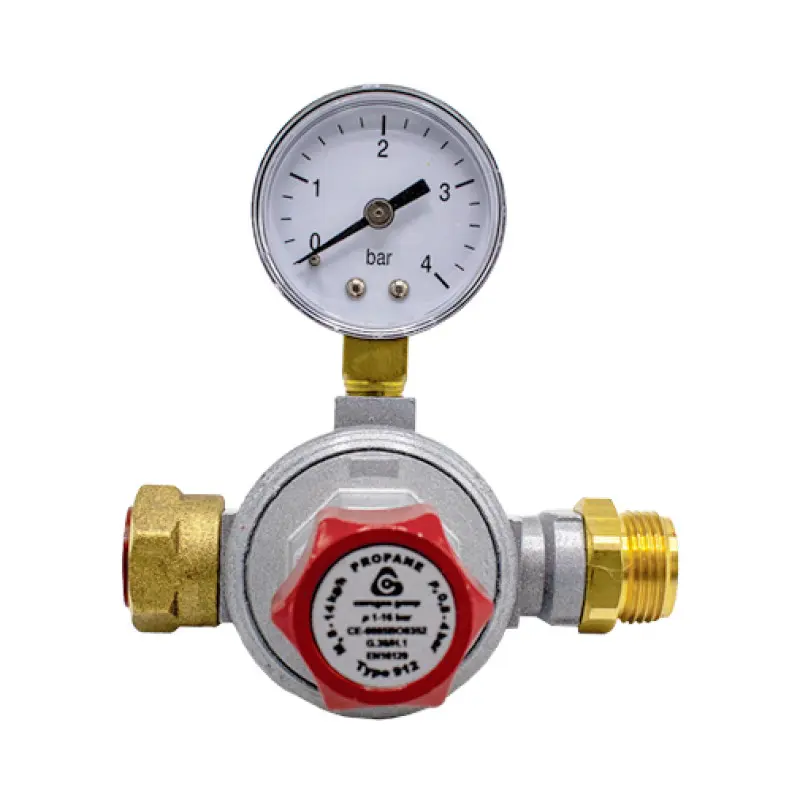 Redutor alta pressão Cavagna 0-2 bar 12 kg/h M20 x p.1,5 mm F com manómetro Redutor alta pressão Cavagna 0-2 bar 12 kg/h M20 x p.1,5 mm F com manómetro
