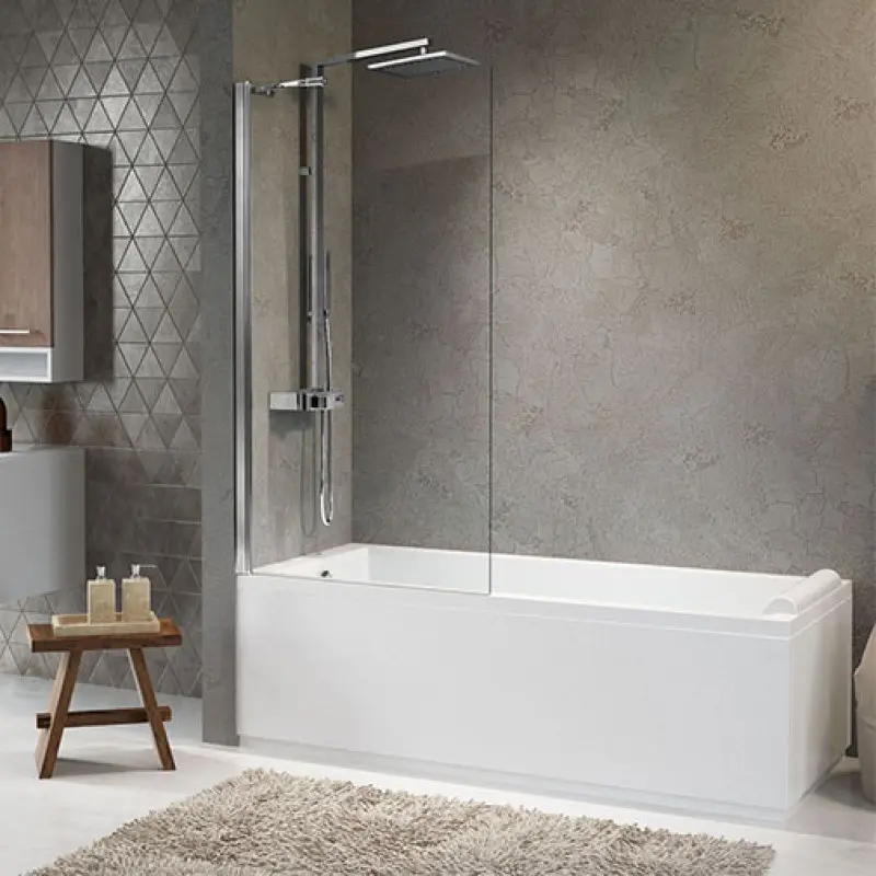 Resguardo banheira vidro 1400 x 800 mm Resguardo banheira vidro 1400 x 800 mm