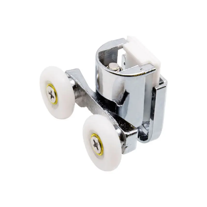 Rolete superior duplo sem pino para cabine Cristal