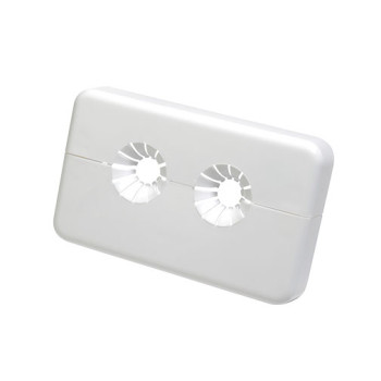 Roseta plástica Giacomini dupla para tubos 12-18 mm Roseta plástica Giacomini dupla para tubos 12-18 mm