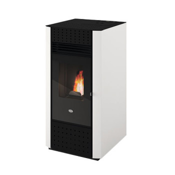 Salamandra pellets ar canalizado Eva Calor Irma 8 kW branca Salamandra pellets ar canalizado Eva Calor Irma 8 kW branca