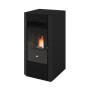 Salamandra pellets ar canalizado Eva Calor Irma 8 kW preta