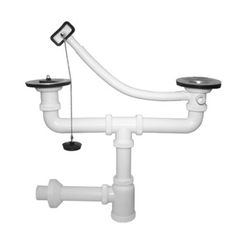 Sifão garrafa duplo 1.1/2" anti-inundação