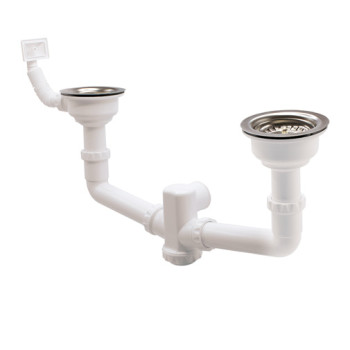 Sifão garrafa duplo 115 mm x 1.1/2" com respiro