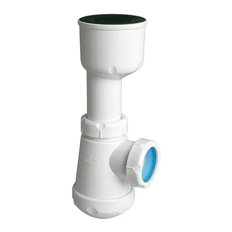 Sifão garrafa simples Jimten S-380 1.1/2" curto para urinol Sifão garrafa simples Jimten S-380 1.1/2" curto para urinol