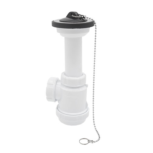 Sifão garrafa Tecnoagua B3R 70 mm x 1.1/4" curto com válvula Sifão garrafa Tecnoagua B3R 70 mm x 1.1/4" curto com válvula