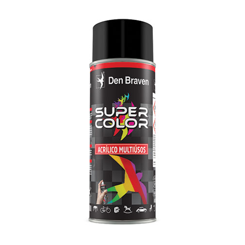 Spray acrílico 400 ml preto brilhante Spray acrílico 400 ml preto brilhante