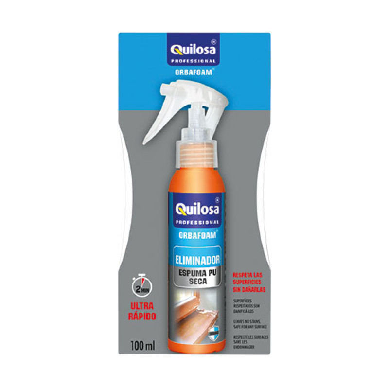 Spray eliminador Quilosa Orbafoam 100 ml para espuma PU seca Spray eliminador Quilosa Orbafoam 100 ml para espuma PU seca