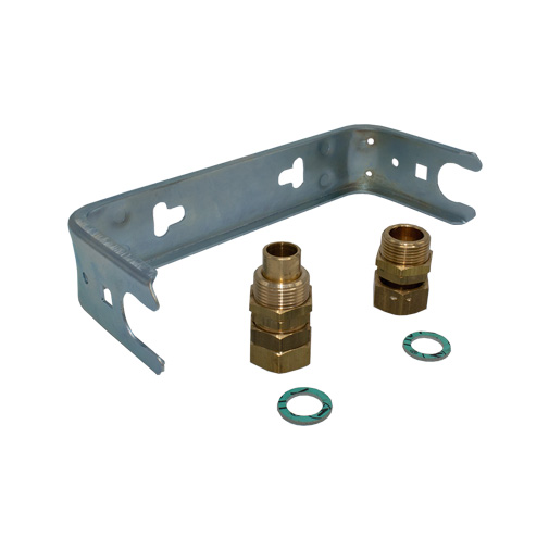 Suporte metálico 1/2" x 3/4" para contador água Suporte metálico 1/2" x 3/4" para contador água