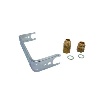 Suporte metálico 3/4" x 1" para contador água