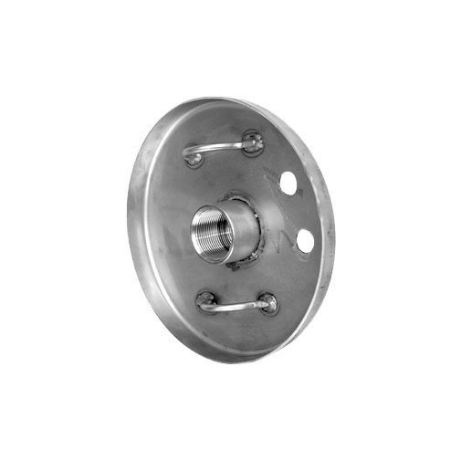Tampa metálica 1.1/4" com canhão para furo Tampa metálica 1.1/4" com canhão para furo