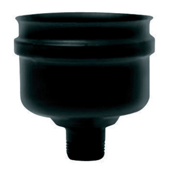 Tampa parede simples inox 316L preto Expo Inox 80 mm com purgador