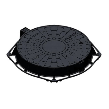 Tampa rasa ferro fundido Capa Flexus 800 mm redonda para saneamento Tampa rasa ferro fundido Capa Flexus 800 mm redonda para saneamento