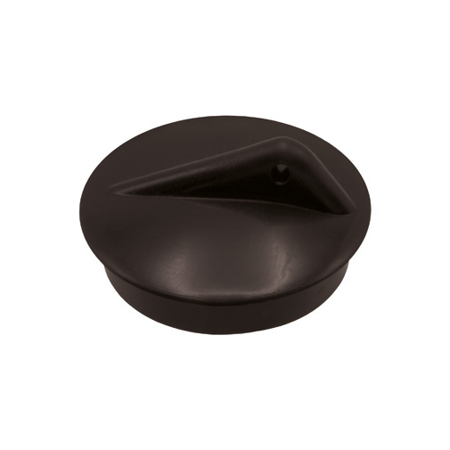 Tampão 38 mm preto com argola Tampão 38 mm preto com argola