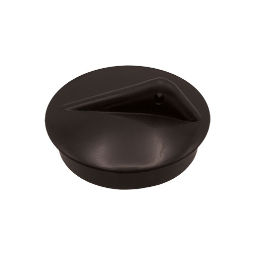 Tampão 47 mm preto com argola Tampão 47 mm preto com argola