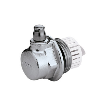 Tampão Caleffi Aercal 1" esquerdo cromado com purgador ar automático Tampão Caleffi Aercal 1" esquerdo cromado com purgador ar automático