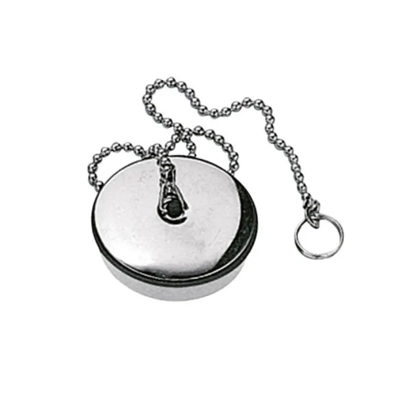 Tampão Design 31 mm com argola e corrente Tampão Design 31 mm com argola e corrente