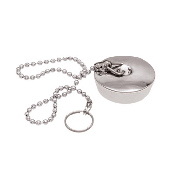 Tampão Design 44 mm com argola e corrente