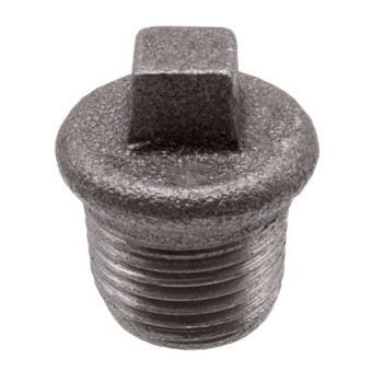 Tampão ferro preto Atusa 1/2" M