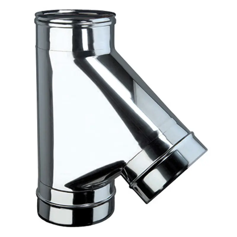 Tê 45º parede simples inox 304 Expo Inox 150 mm Tê 45º parede simples inox 304 Expo Inox 150 mm