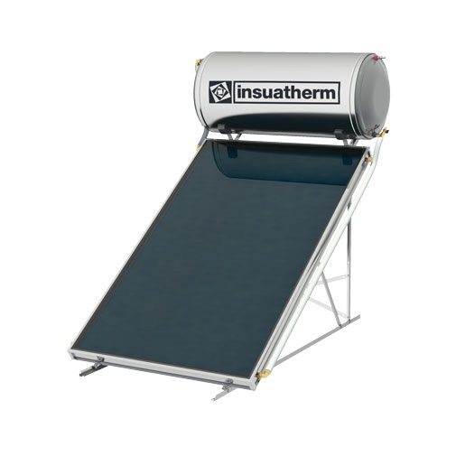 Termossifão 200 L Insuatherm Atlantis inox para telhado plano Termossifão 200 L Insuatherm Atlantis inox para telhado plano