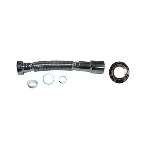 Tubo flexível 1.1/2" x 40/50 mm com vedação lisa/cónica - 800 mm Tubo flexível 1.1/2" x 40/50 mm com vedação lisa/cónica - 800 mm