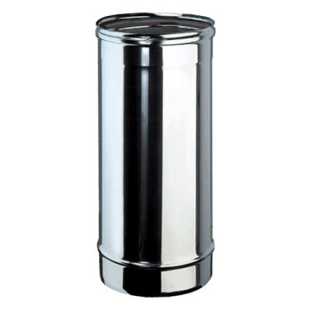 Tubo rígido parede simples inox 304 Expo Inox 0,5 m 125 mm