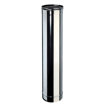 Tubo rígido parede simples inox 304 Expo Inox 1 m 200 mm