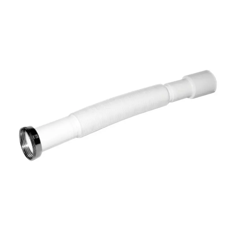 Tubo universal 1.1/2" x 32/40 mm branco com porca plástico