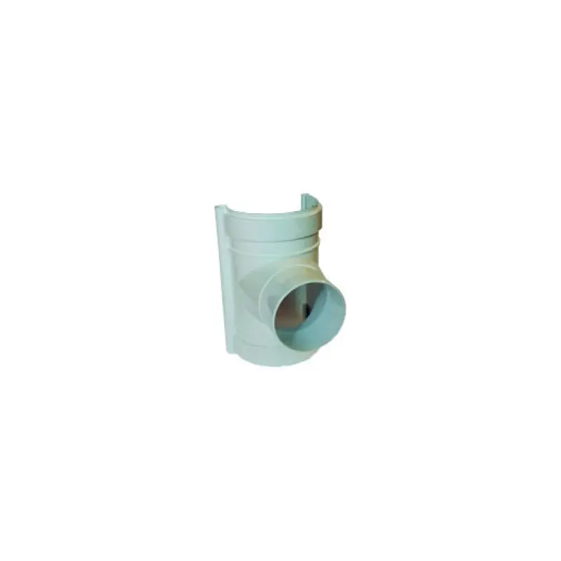 União PVC 125/90 mm branca com descarga para caleira União PVC 125/90 mm branca com descarga para caleira