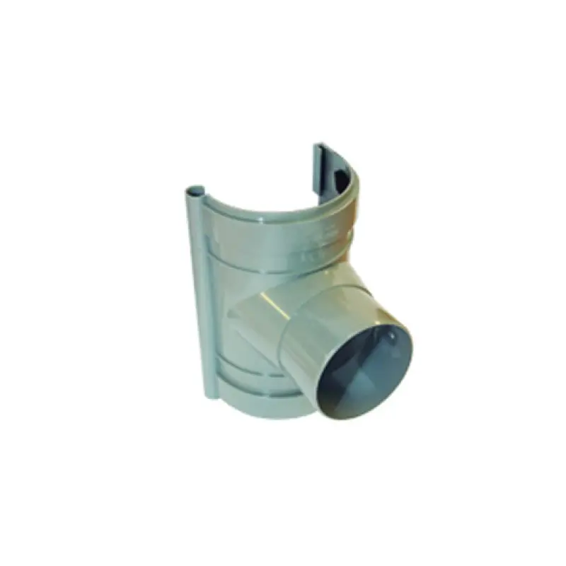 União PVC 125/90 mm cinzento com descarga para caleira União PVC 125/90 mm cinzento com descarga para caleira