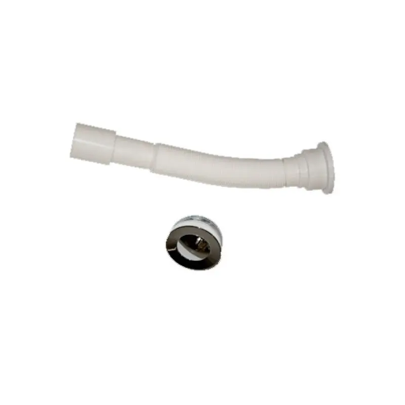 Válvula clic-clac 1.1/2" com tubo flexível branco Válvula clic-clac 1.1/2" com tubo flexível branco