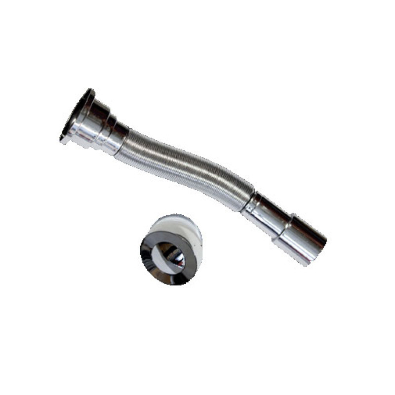 Válvula clic-clac 1.1/2" com tubo flexível cromado Válvula clic-clac 1.1/2" com tubo flexível cromado