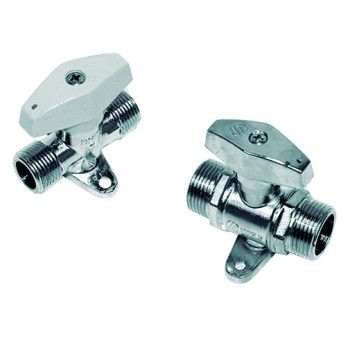 Válvula corte rápido Arco Série V82 1/2" MM cromada com encravamento Válvula corte rápido Arco Série V82 1/2" MM cromada com encravamento