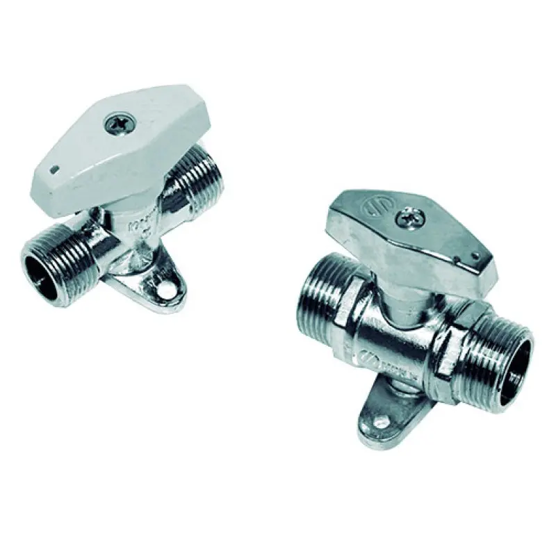 Válvula corte rápido Arco Série V82 1/2" MM cromada com encravamento Válvula corte rápido Arco Série V82 1/2" MM cromada com encravamento