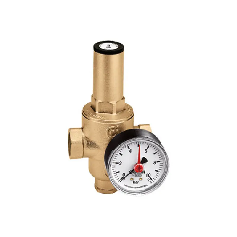 Válvula redutora pressão Caleffi 1" FF com cartucho extraível e manómetro Válvula redutora pressão Caleffi 1" FF com cartucho extraível e manómetro