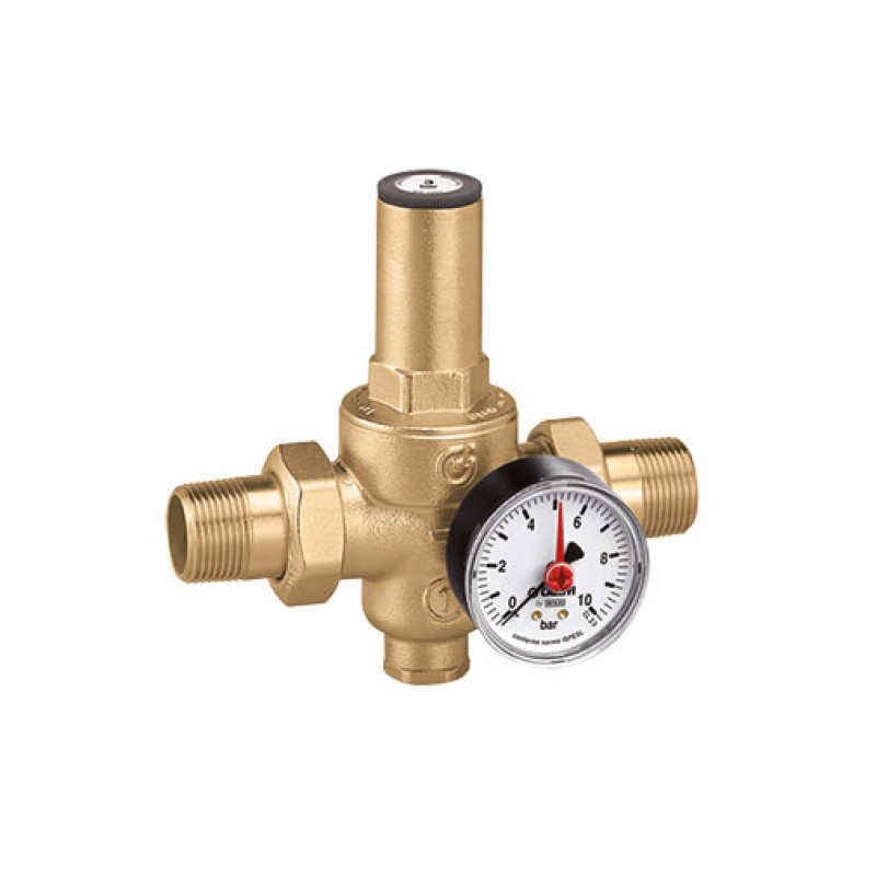 Válvula redutora pressão Caleffi 1" MM com cartucho extraível e manómetro Válvula redutora pressão Caleffi 1" MM com cartucho extraível e manómetro
