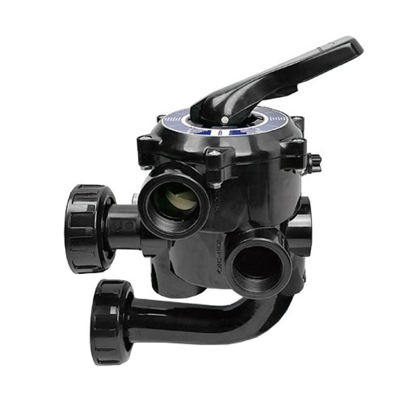 Válvula seletora 6 vias 1.1/2" com ligações para filtro Válvula seletora 6 vias 1.1/2" com ligações para filtro