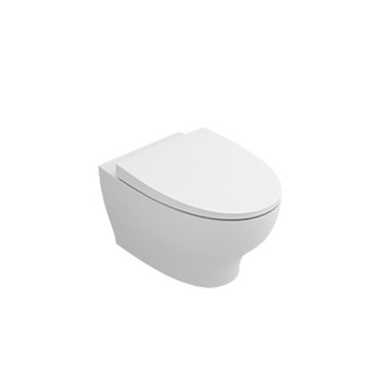 Sanita suspensa Sanitana Pop Art rimless com descarga horizontal Sanita suspensa Sanitana Pop Art rimless com descarga horizontal