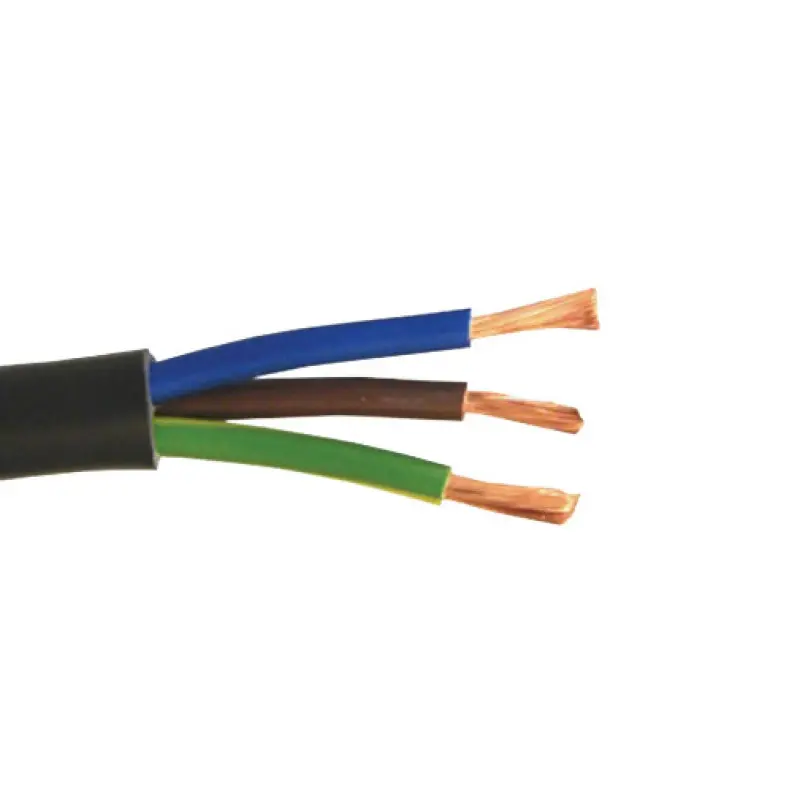 Cabo elétrico flexível FVV H05VV-F 2G4 preto