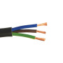 Cabo elétrico flexível FVV H05VV-F 2G4 preto