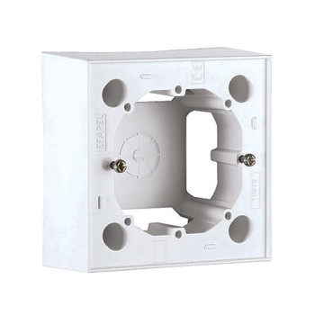 Caixa Efapel Série 10/16 saliente branca para Série Logus 90/Quadro 45 Caixa Efapel Série 10/16 saliente branca para Série Logus 90/Quadro 45