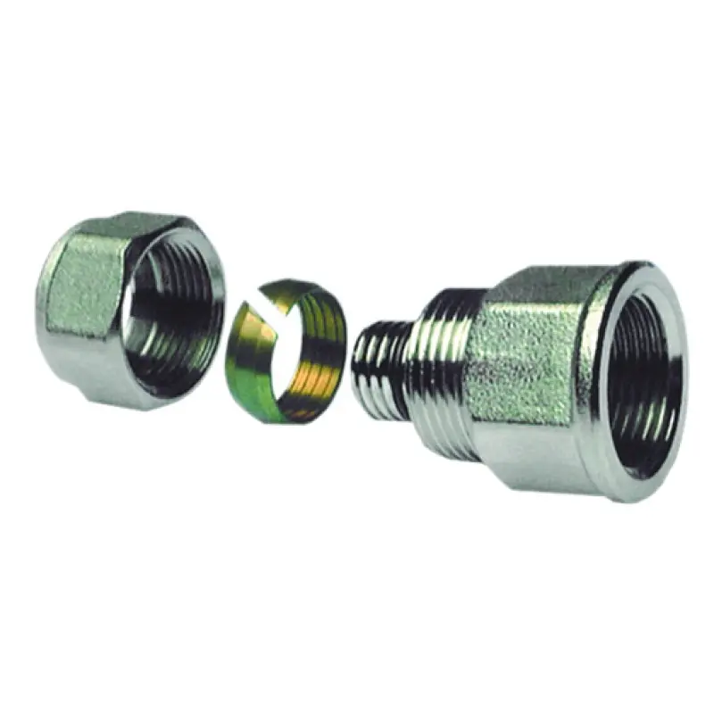Casquilho bicone metálico Henco 16 mm x 1/2" F Casquilho bicone metálico Henco 16 mm x 1/2" F