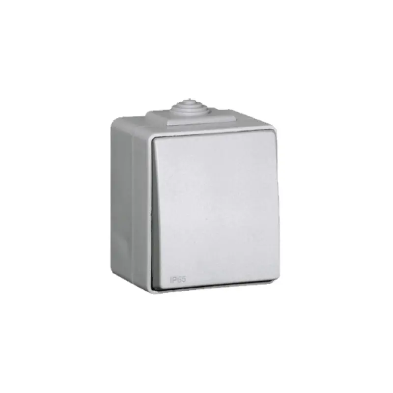 Botão basculante Efapel Série 48 cinzento Botão basculante Efapel Série 48 cinzento