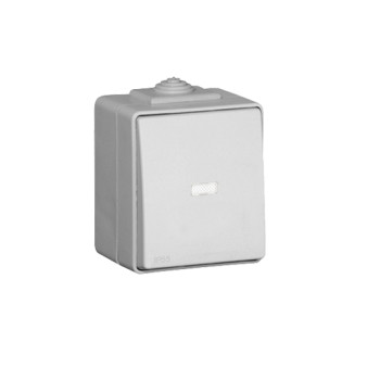 Botão basculante luminoso Efapel Série 48 250 V cinzento Botão basculante luminoso Efapel Série 48 250 V cinzento