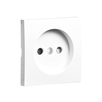 Centro Efapel Série Logus 90 marfim para tomada 2P com obturador Centro Efapel Série Logus 90 marfim para tomada 2P com obturador