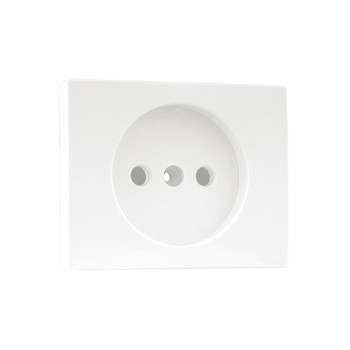 Centro Efapel Série Sirius 70 branco para tomada 2P+T com tampa Centro Efapel Série Sirius 70 branco para tomada 2P+T com tampa