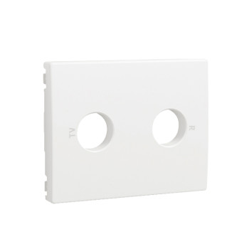 Centro Efapel Série Sirius 70 branco para tomada R-TV Centro Efapel Série Sirius 70 branco para tomada R-TV